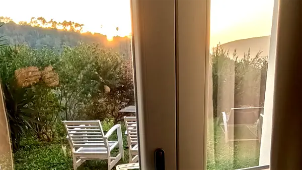 Vista dalla finestra dell'appartamento