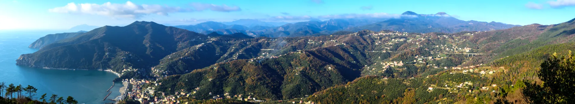 Panorama di Moneglia dall'Agriturismo Orto dei Rolli