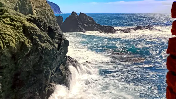 Vista sul mare dalla ciclopedonale