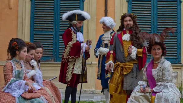 Figuranti in costume durante i Rolli Days