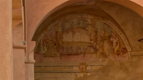 Affresco nel chiostro
